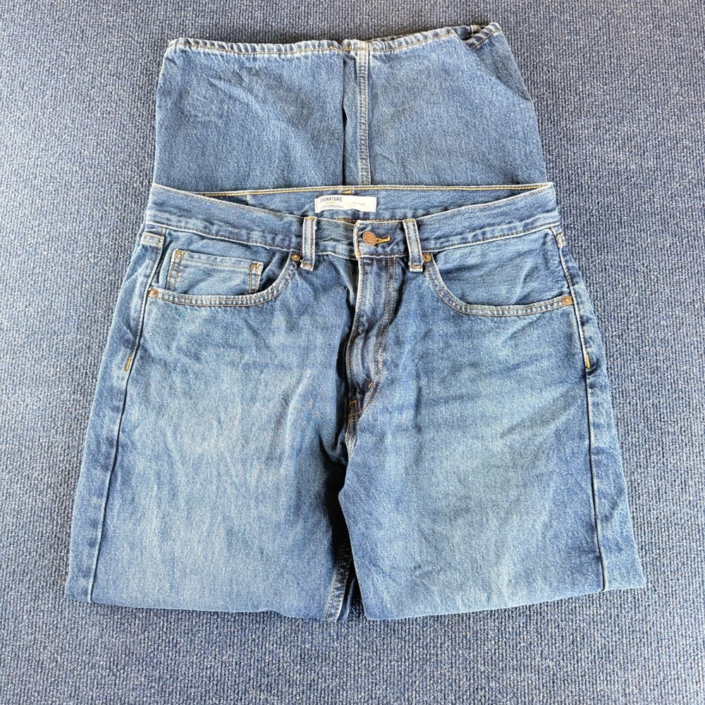 Signature by Levi Strauss Gold Label Regular Fit Jeans‎ Medium Wash Blue 33x30